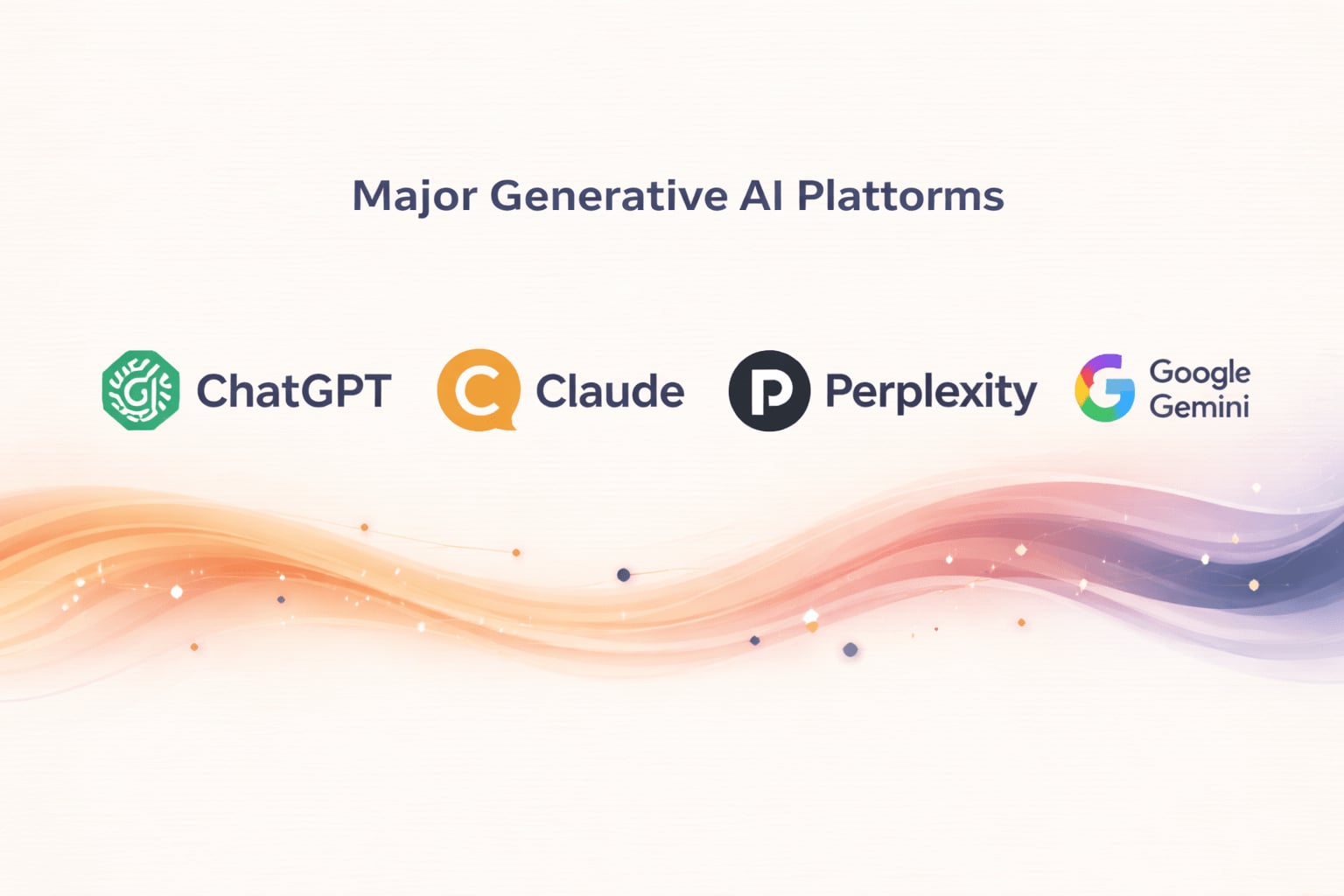 Major generative AI search engines: ChatGPT, Claude, Perplexity, and Gemini